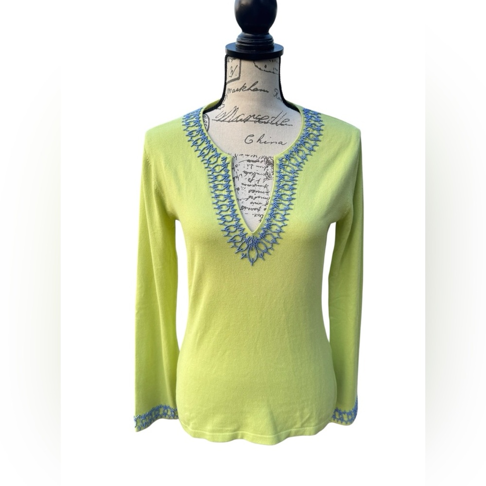 J. McLaughlin Sweater Embellished Womens Size XS